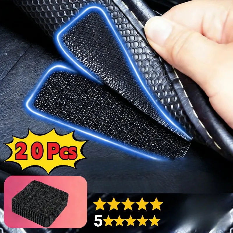 10-50pcs Super Strong Double-sided Tape Car Floor Mats Self-adhesive Hook Fasteners Self-adhesive Carpet Fasteners DIY Attaches