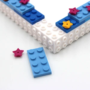 Pinliving-Star Sky Photo Frame Set for Children, Building Block Photo Frame, Handmade Gift Creative Activity 11 Main Sales Frame with Frame - №7