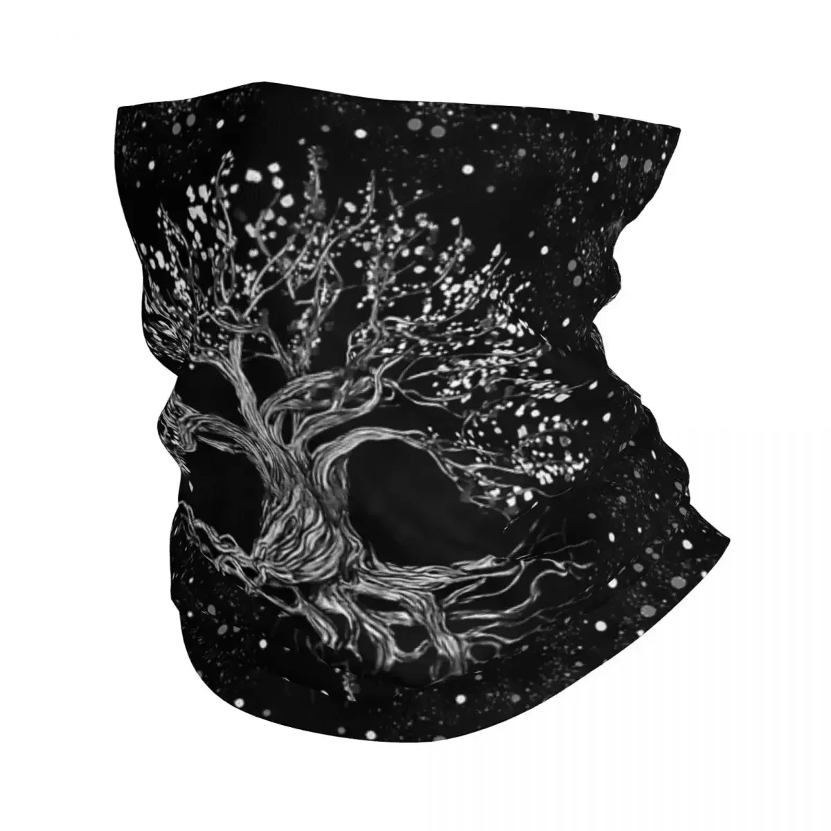 Tree Of Life Triquetra Futhark Viking Bandana Neck Gaiter Printed Balaclavas Magic Scarf Warm Headband Hiking Men Women Adult