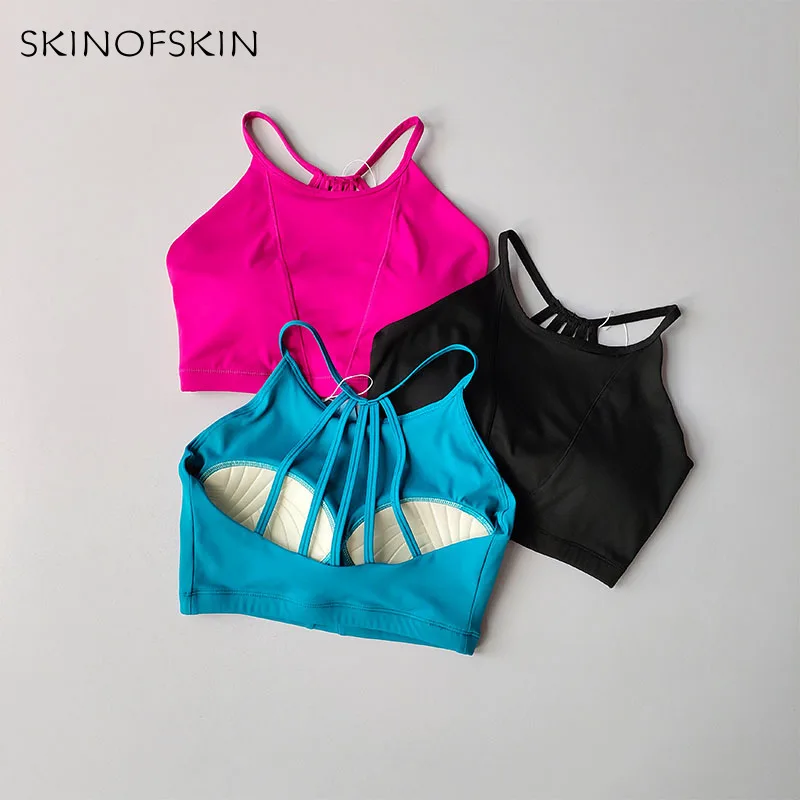 Integrated Sports Bra Women's Beautiful Back High-intensity Running Gathering Anti Sagging Yoga Bra Quick Drying Fitness Vest