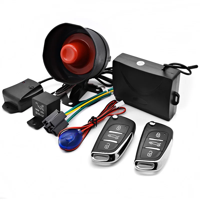 Car burglar alarm, vibration sensing system, remote control, central lock, oil and power cut-off, universal host upgrade