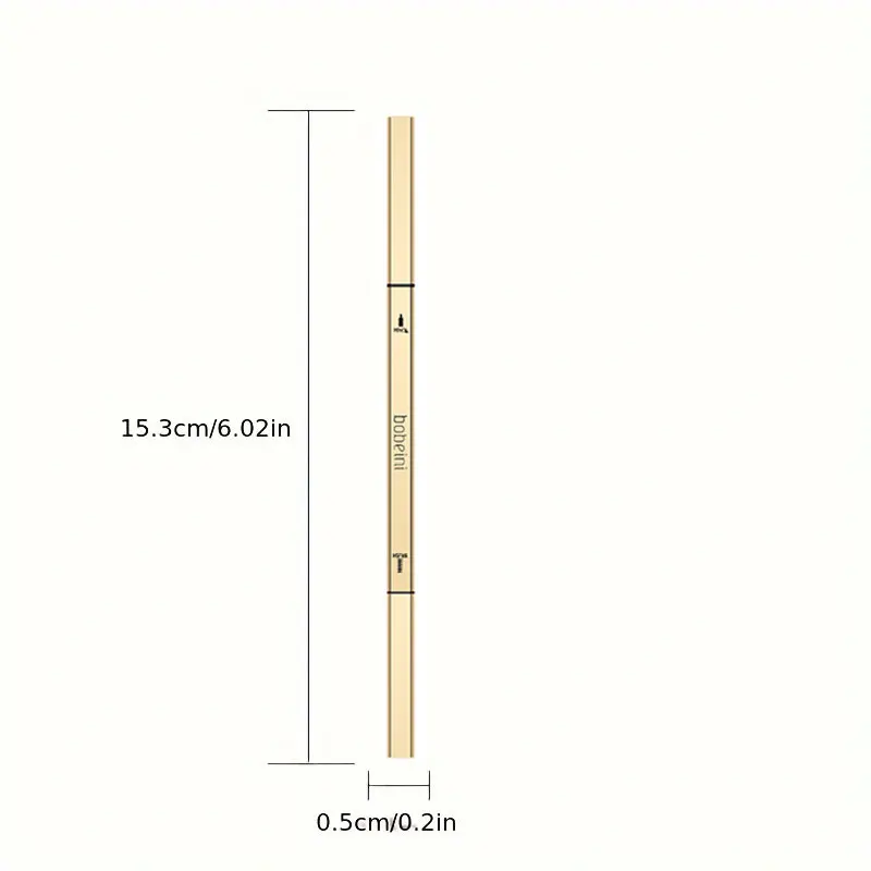 Elegante lápiz de cejas triangular, impermeable, a prueba de manchas, lápiz de cejas de doble punta con pincel, adecuado para principiantes