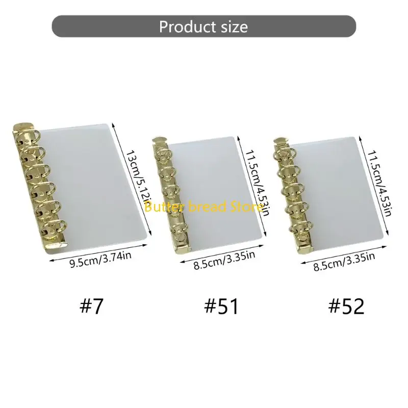 W89C دفتر الجانب إدراج ملزمة كليب فضفاضة ورقة التقسيم الوسادة للمجلة #6