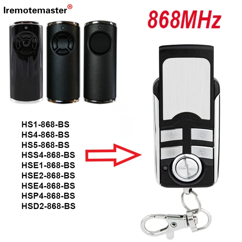 For Hormann HSE2-868-BS HSE4-868-BS Garage Door Remote Control Duplicator HSE1 HSP4 HSD2 HS1 HS4 HS5 HSS4868 BS Transmitter