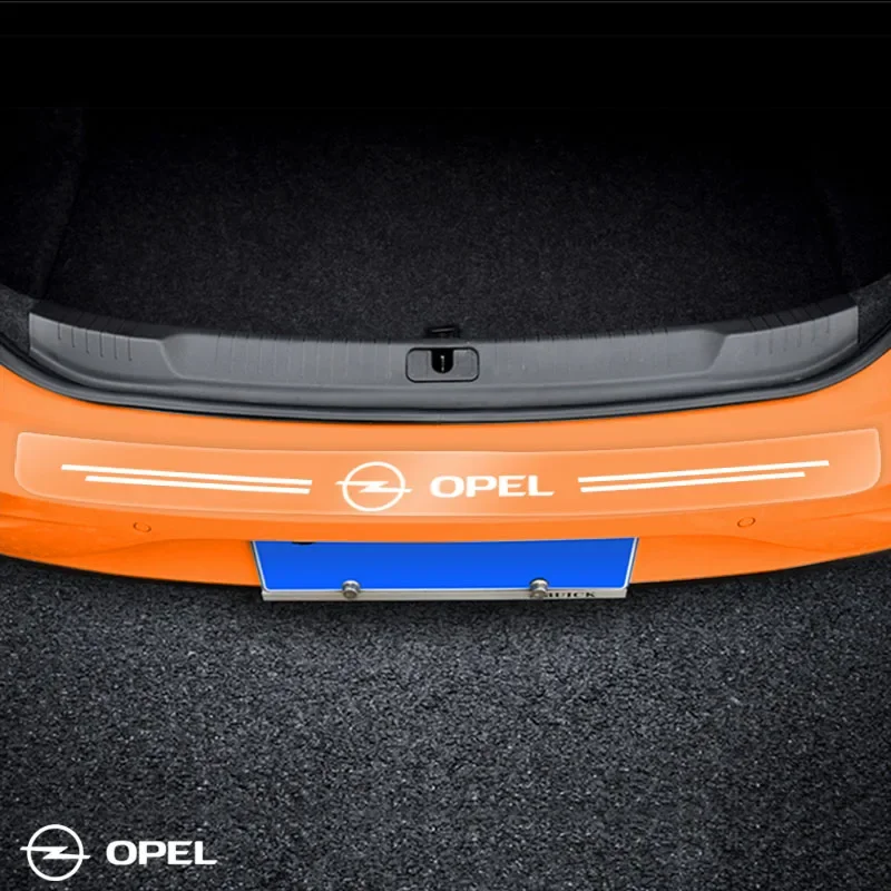 1pcs Car trunk transparent protective sticker For Opel Astra j Insignia Astra Corsa Zafira b Mokka Vivaro Meriva Car Accessories