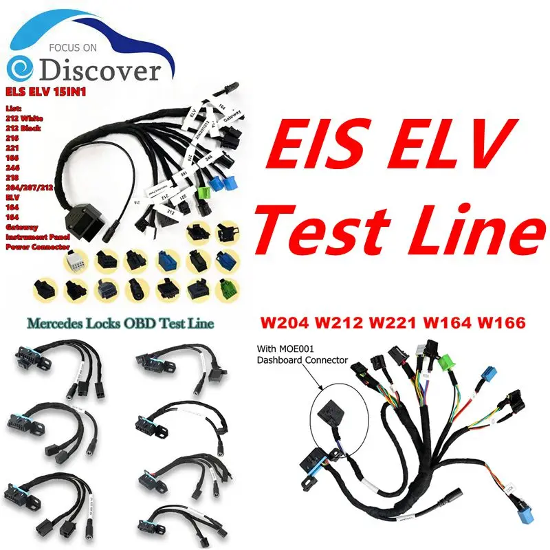 Wire EIS/ELV Test Cable For Mercedes For BENZ EIS ELV Maintenance Line Works Together With VVDI MB TOOL And CGDI MB