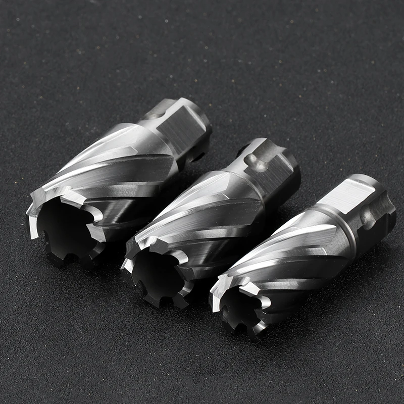 12-30Mm โลหะ HSS เจาะบิต Annular Cutter Weldon Shank Hole เปิด Hollow เจาะบิตสำหรับโลหะเครื่องมือเจาะ