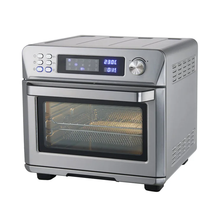 24L digital screen Electric air oven fryer heater multi-function custom black silver large capacity air fryer