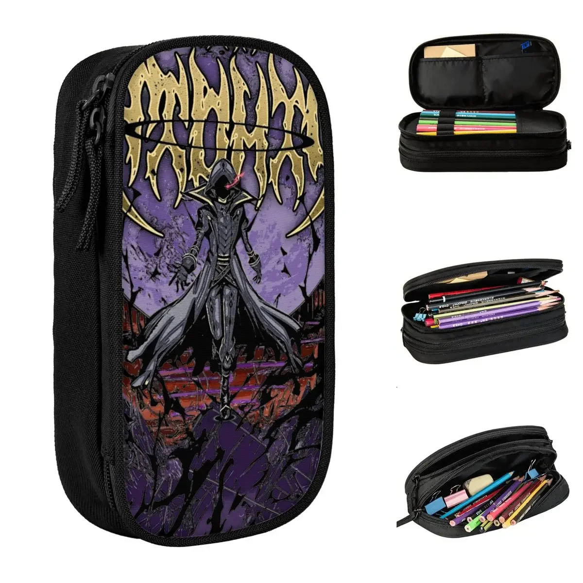 

Shadow King Garden Ainz Ooal Gown Пенал Overlord Пенал для ручек для девочек и мальчиков Большие сумки для хранения школьных канцелярских принадлежностей