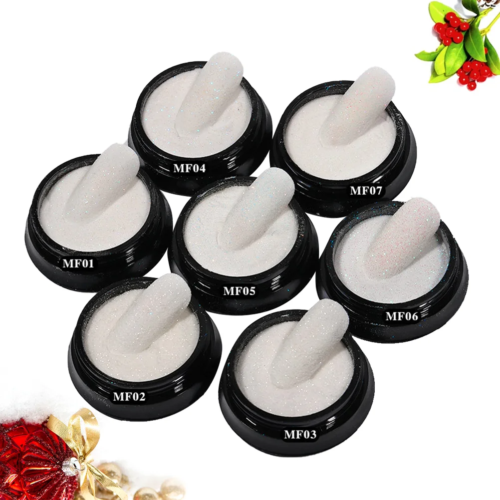 9PCS Glitter Manicure Powder Shiny Nail Powder Decoration for Women Girl Lady (MF01/MF02/MF03/MF04/MF05/MF06/MF07/MF0