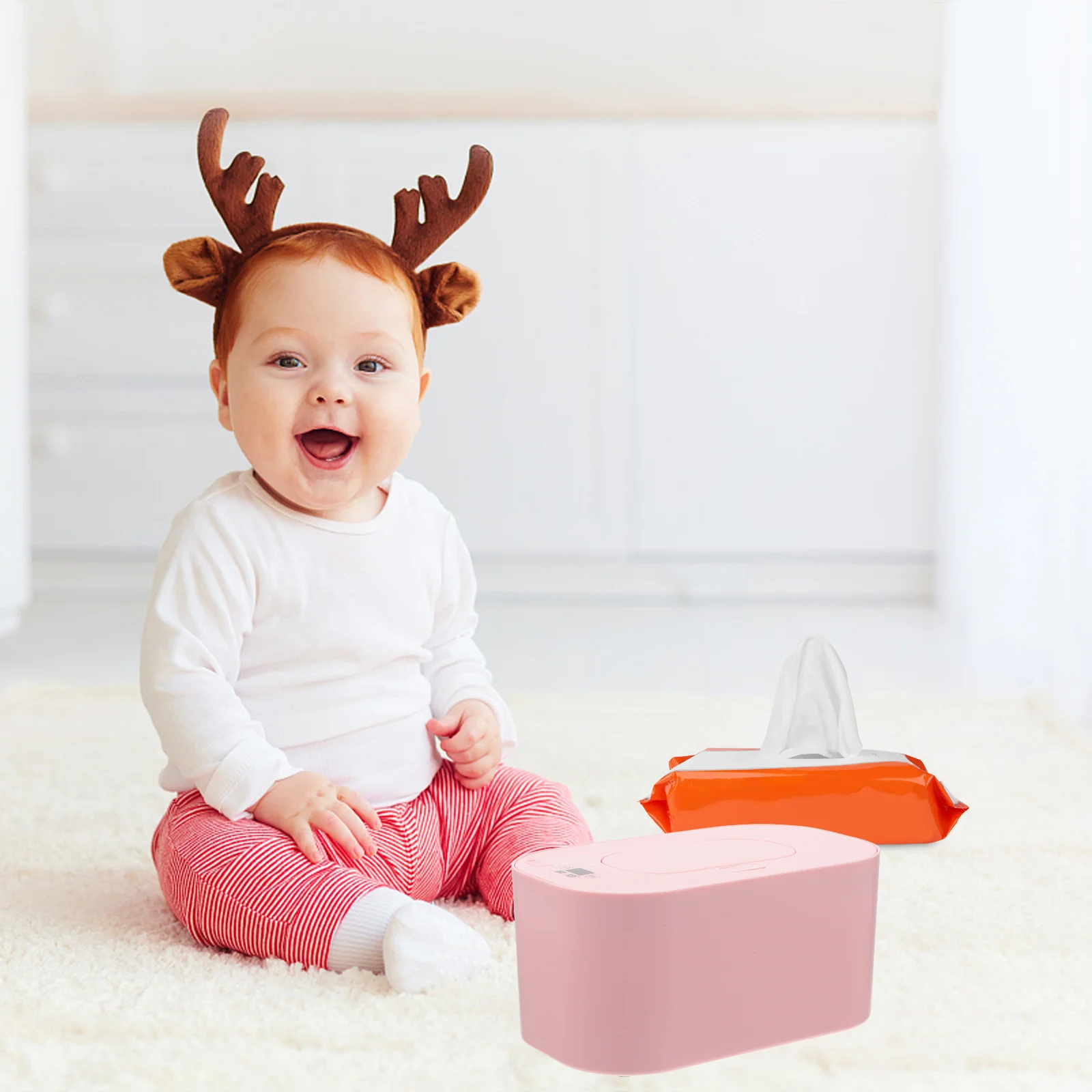 تصميم محمول لتدفئة ممسحة الأطفال مع تقنية توفير الطاقة ويتسخن أي علامة تجارية مناديل ليلية مريحة بسرعة