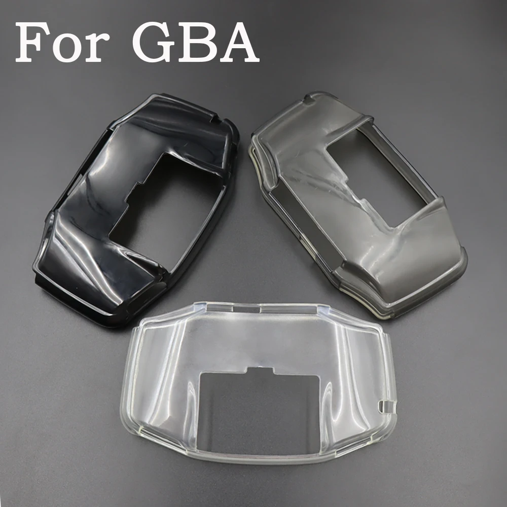 Coque de protection transparente en TPU, 2 pièces, pour Console GBA, coque en silicone souple et cristalline