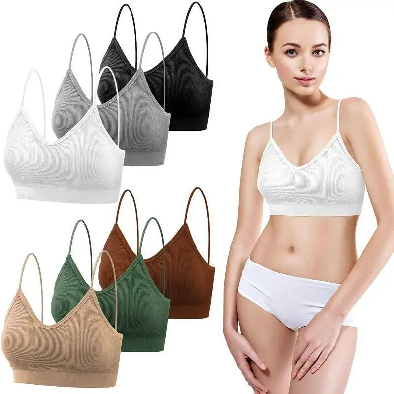 Seamless plus size anti glare strapless bra with chest cushion, one-piece beautiful back and chest wrapping bra, threaded