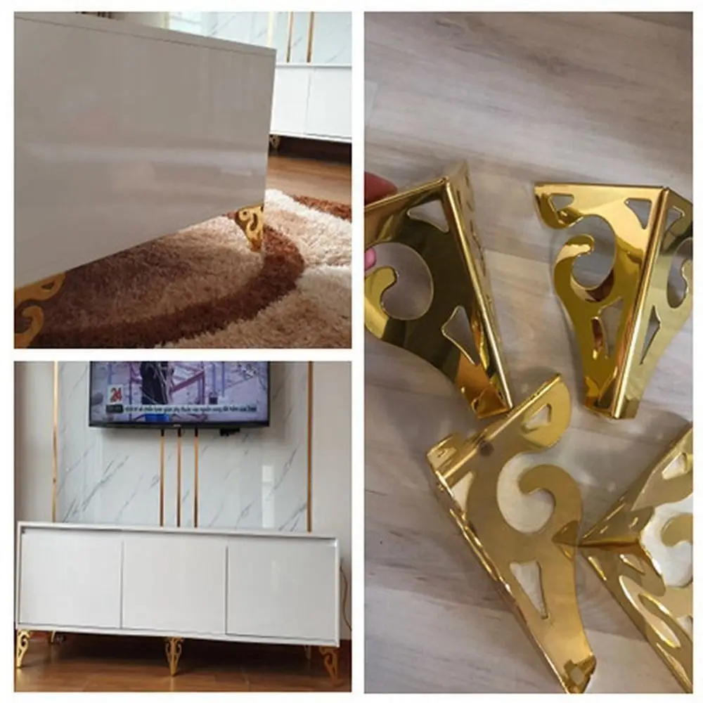 

Feet Pad Furniture Legs Furniture Hardware Accessories Metal Cabinet Legs Wear-resistant Anti Scratch Cabinet Table Legs
