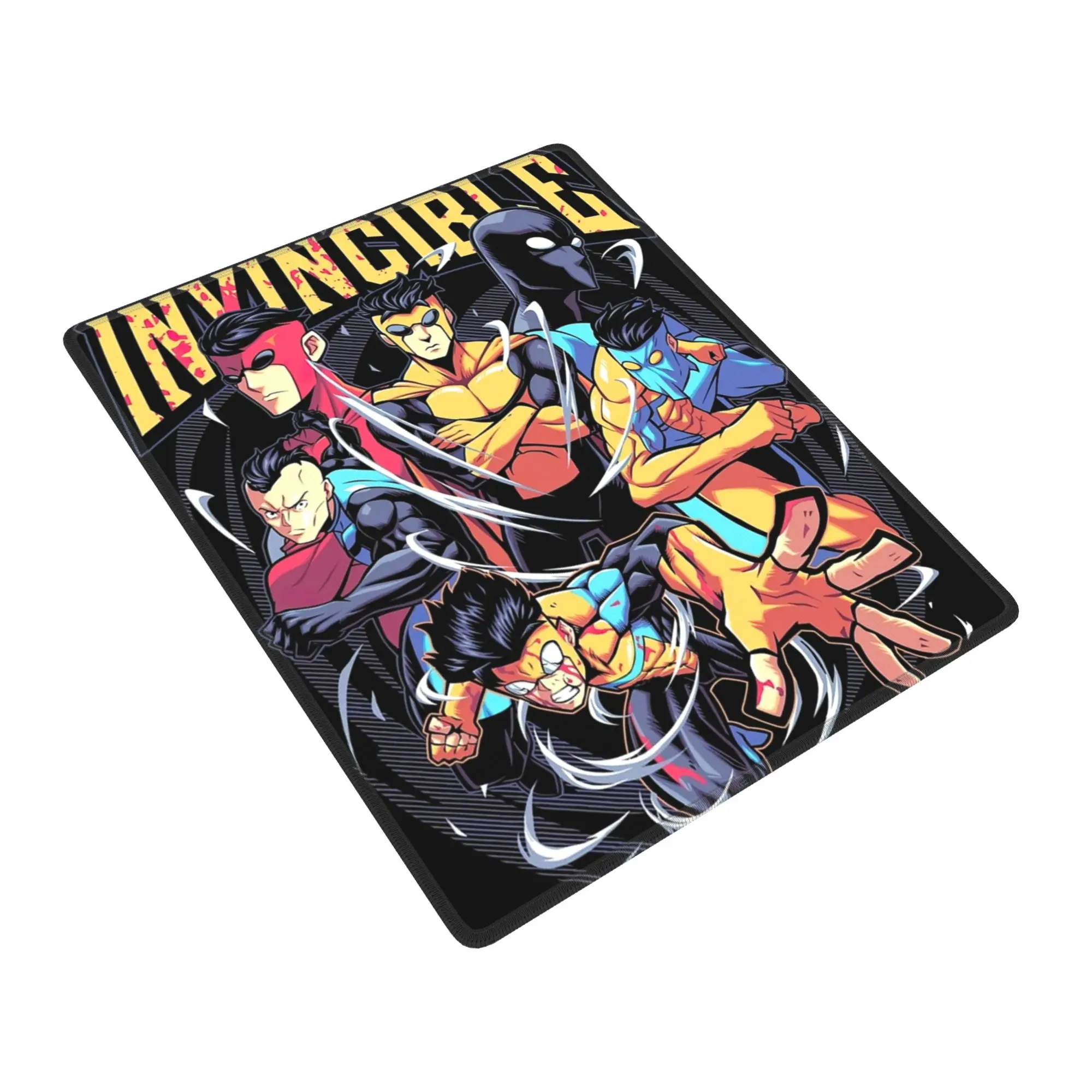 

Invincible Mark Superhero Comic Book Gaming Mouse Pad Keyboard Mouse Mat Non-Slip Rubber Mousepad for Gamers