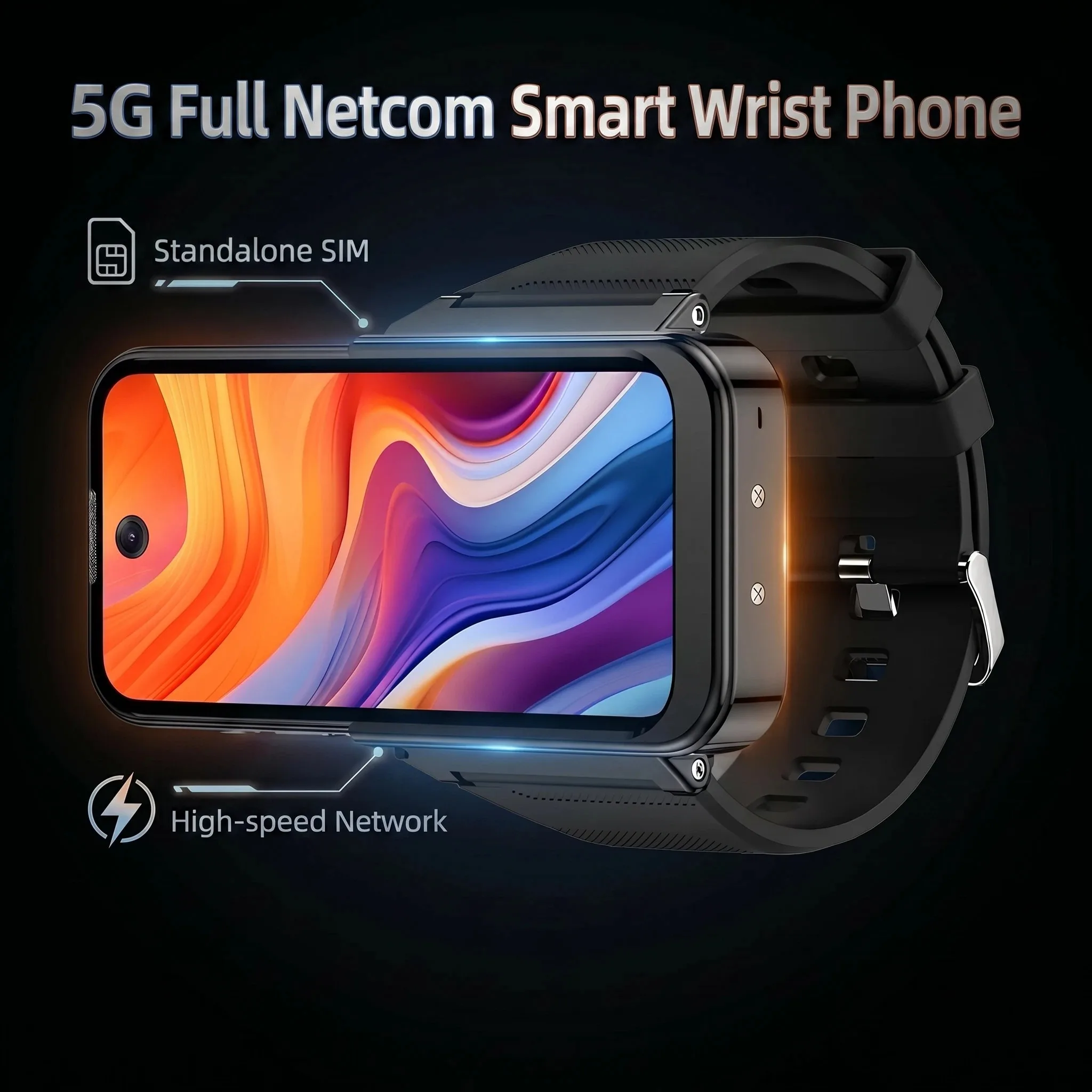Mini Smart Watch Phone 8GB RAM 256GB ROM Android 12.0 OS Fac