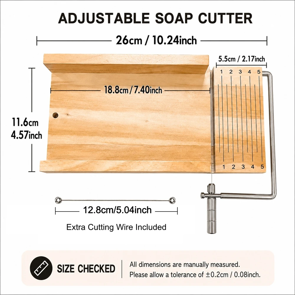 Wooden Soap Cutter with Stainl - огляд і ціна Soap Making Starter Kit