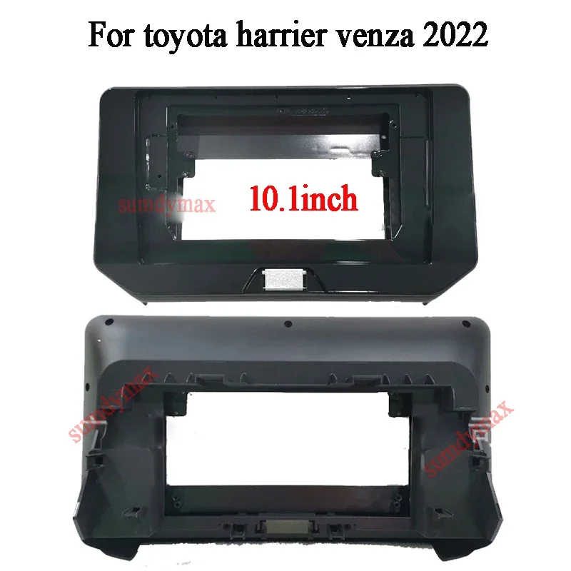 

10,1-дюймовый 2Din автомобильный стерео радио DVD панельное крепление Fascia Kit для Toyota harrier venza 2021 2022, ремонтная рамка приборной панели