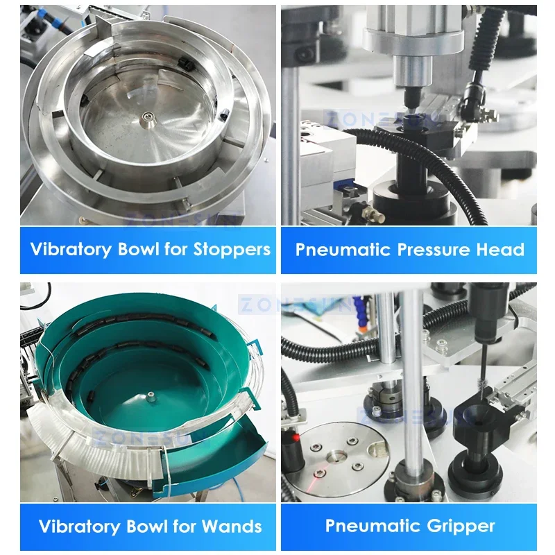 Zonesun الآلي ماسكارا ملء وتغليف المعدات التلقائي ماسكارا أنبوب قطعة واحدة حشو آلة كابر ZS-AFC23A