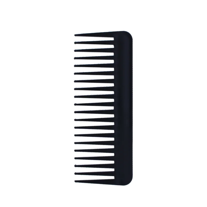 Black Large Wide Tooth Comb Teeth Detangling Hairbrush Heat-resistant Anti-static Scalp Massage Hair Comb Hair Accessories