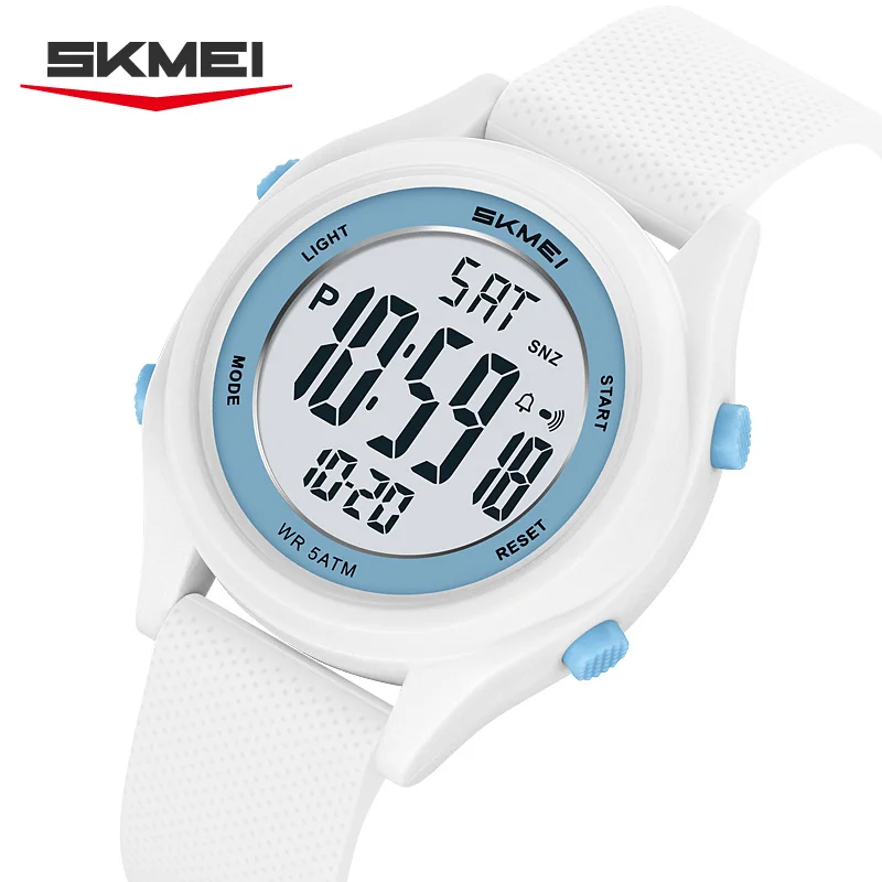 SKMEI 2669 Student Electronic Watch Sports 50M Waterproof Luminous Alarm Clock Calendar Countdown Fashion Boys Girls Watches