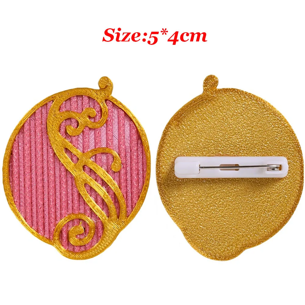 Glinda تأثيري الوردي شارة فيلم الشريرة Elphaba الذهبي شارات زي اكسسوارات للنساء الفتيات الخيال هالوين كرنفال الدعامة #6