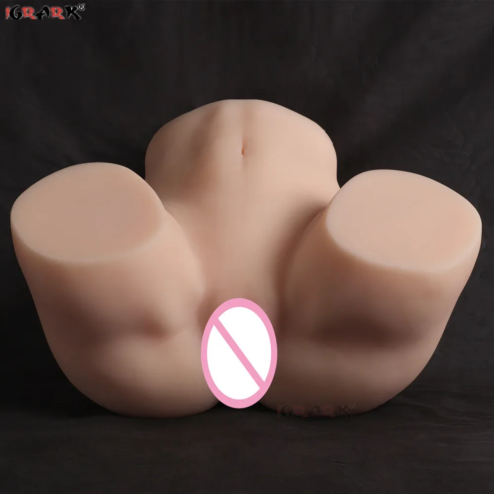 1:1 Real Silicone Sexy Big Women Ass Masturbate Soft Sex Toys for Men Gay Real Vagina Anal Pussy Dual Channel Male Masturbators