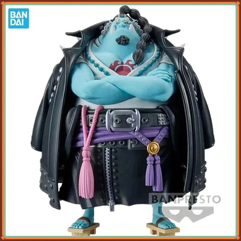 Bandai Original Banpresto Anime One Piece DXF Red Theatrical Version Jinbei PVC Action Figure Collectible Model Toy Gifts