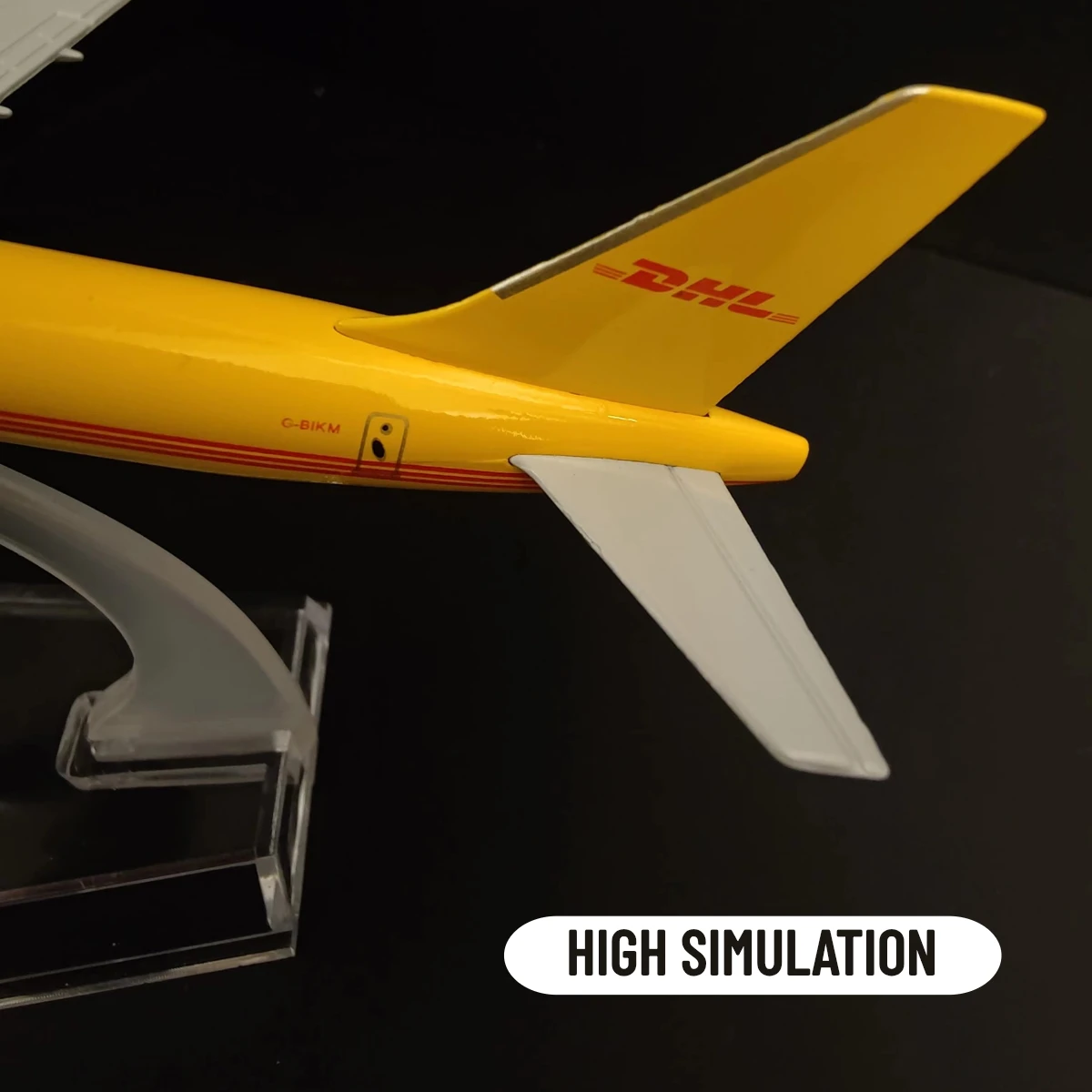 Skala 1:400 metalowe samoloty replika 15cm DHL Boeing 757 Model lotnictwa odlewania miniaturowe zabawki dla dzieci ozdoba do pokoju na prezent dla