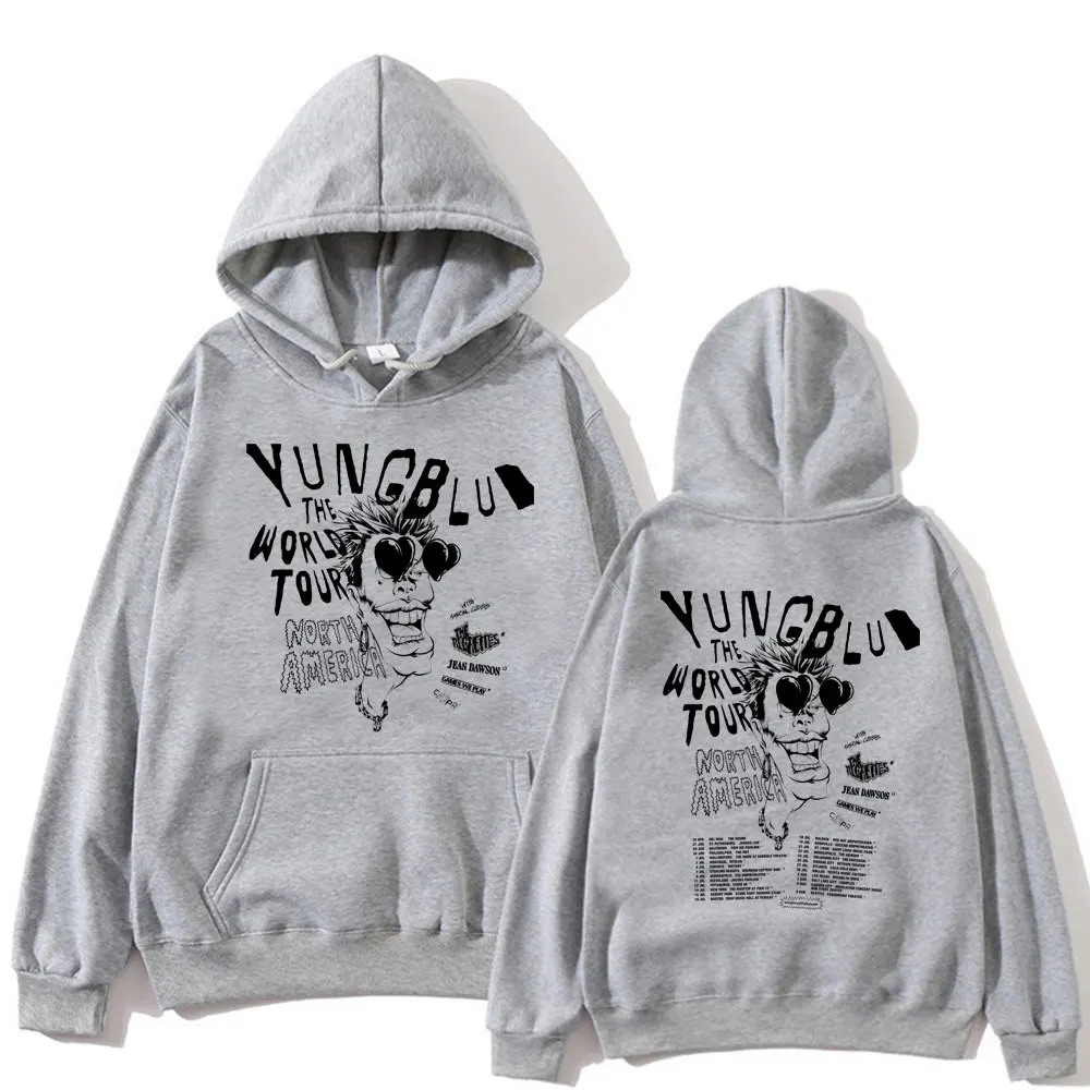 Rock Singer Yungblud 2023 World Tour Hoodies Men Women Oversized Harajuku Fashion Hip Hop Fleece Sweatshirts Streetwear Hoodie