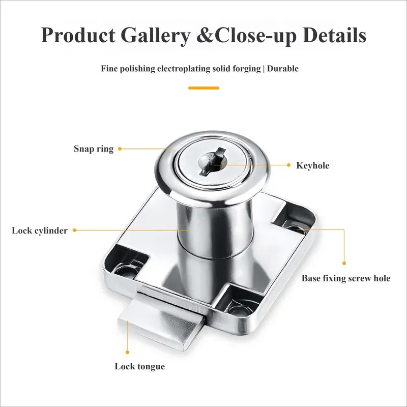 Modern Design Hotel Furniture Hardware Wrought Iron Cabinet Drawer Lock
