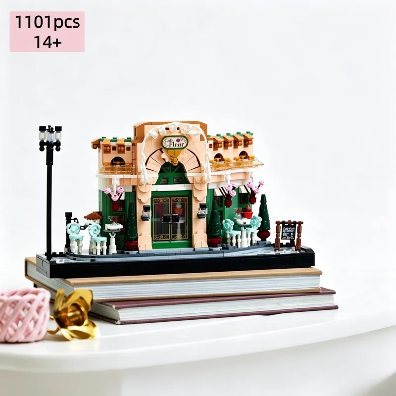 

Новые детские строительные блоки в стиле французской кофейни, подарок на день рождения для мальчиков и девочек