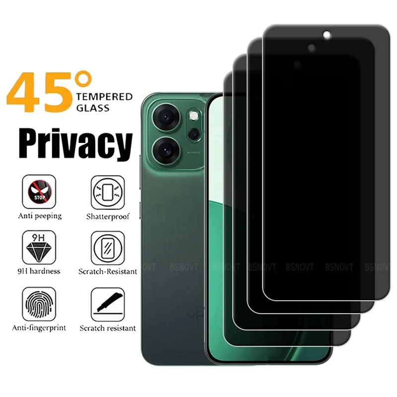 4/3/2/1 шт. для OPPO Reno 14 FS Стекло OPPO Reno 14 FS Закаленное стекло 9H Конфіденционность Антишпионский клей Защитная крышка для экрана Reno 14FS