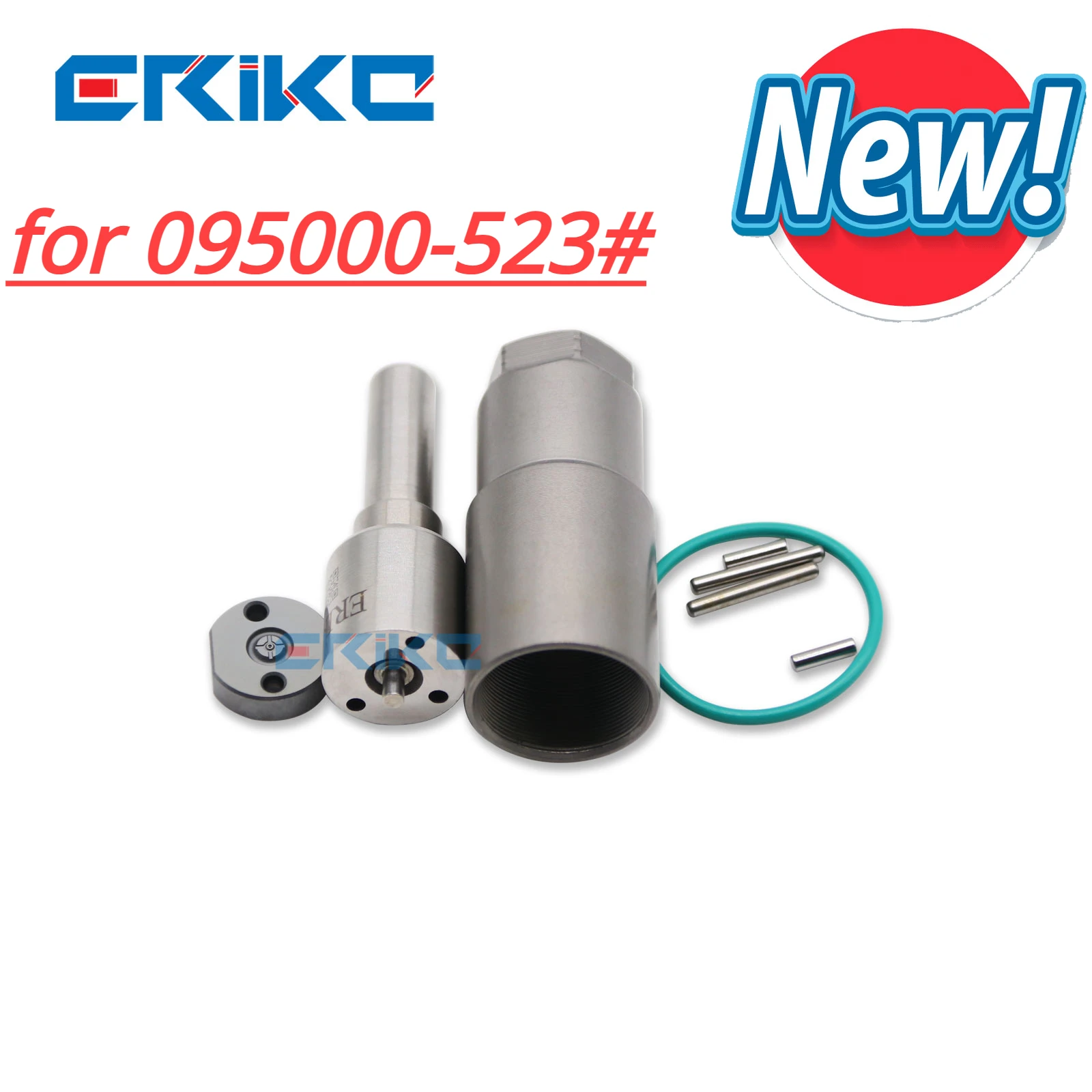 ERIKC 095000-5230 Fuel Injector Repair Kit 19# Valve Plate DLLA148P828 Nozzle for DENSO JOHN DEER RE524360 SE501935 095000-5231