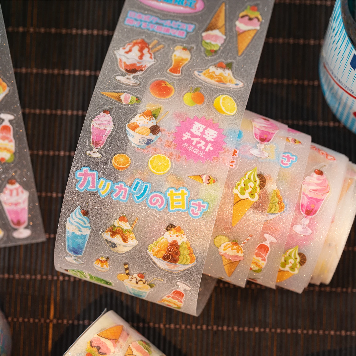 50mm * 2m Kawaii japanische Showa Küche PET gestanzte Aufkleber DIY Tagebuch Album handgemachte Scrapbooking Material Briefpapier Aufkleber