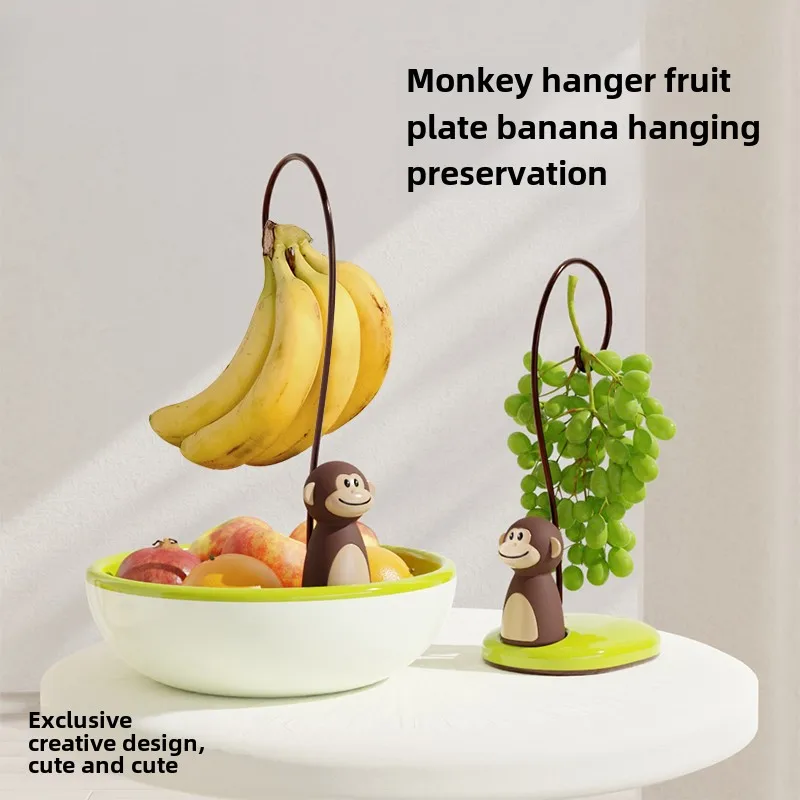 

Monkey banana hanger creative fruit plate living room coffee table household high value fruit pot fruit basket