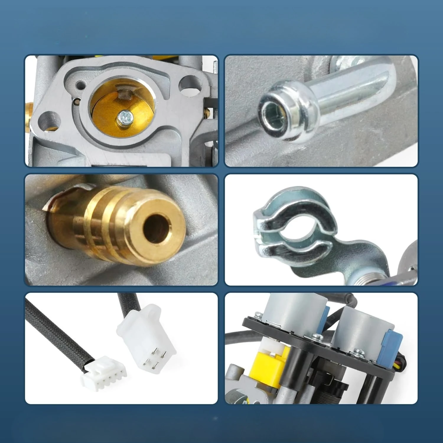 Compatible with for Predator 5000 Watts Dual Fuel Inverter Generator 71367 70143 Carb Replacement with Gaskets Fuel Line