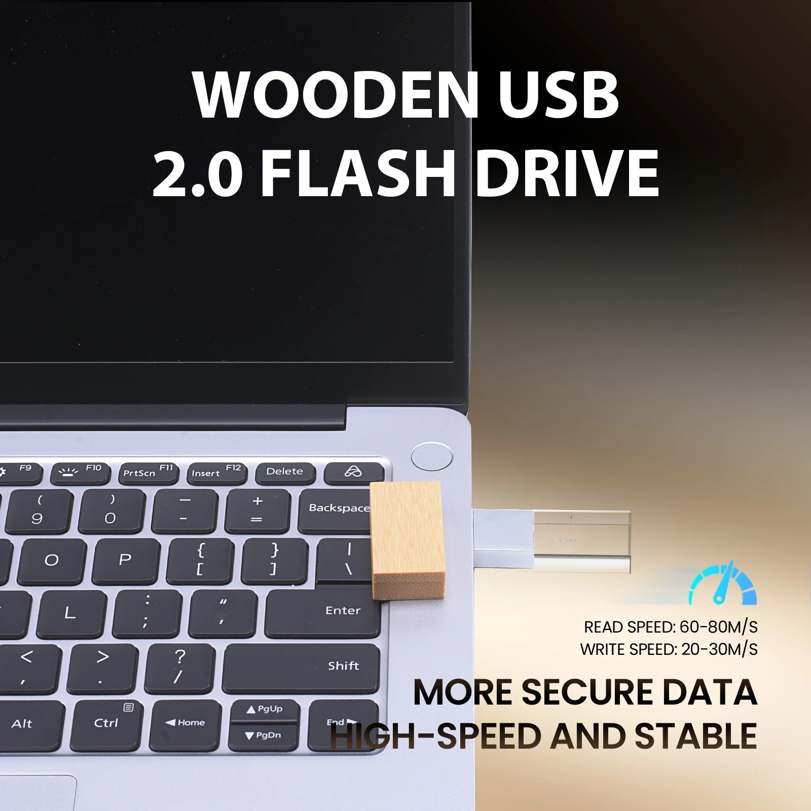 JASTER Wooden USB Flash Drive 64GB High Speed Pen Drive 32GB Crystal Wooden Memory Stick 16GB Pendrive Wedding Gifts 8GB U Disk