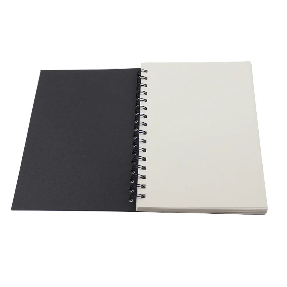 

Sturdy Paper Notebook Sketchbook Customized with Vintage Style Spiral Kraft Perforated Pages