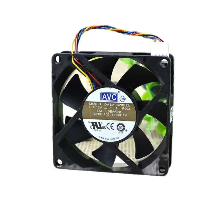 

AVC 8020 12V 0.60A DASA0820B2U 8CM 8cm 4-Wire CPU Chassis Fan