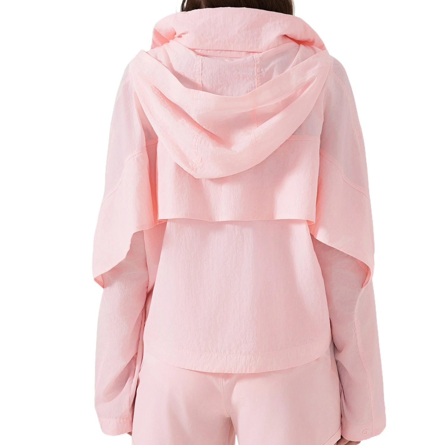 Custom LOGO women's new spring summer light and quick-drying outdoor waterproof hooded cardigan sports cycling fitness jacket