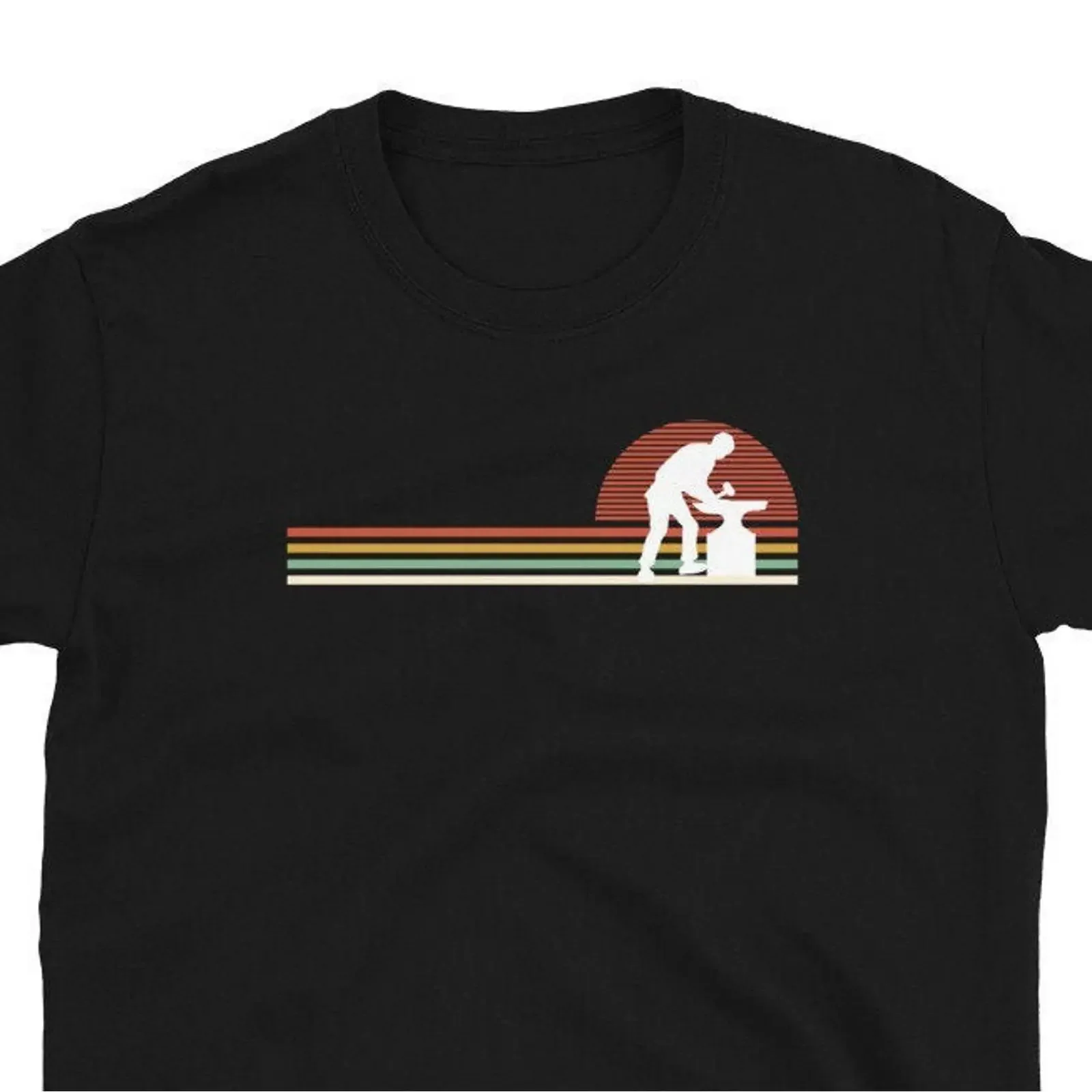 Retro Blacksmith Smith T Shirt For Man amp Woman Farrier Metalworker Anvil Forging Heavy Metal vintage Washed