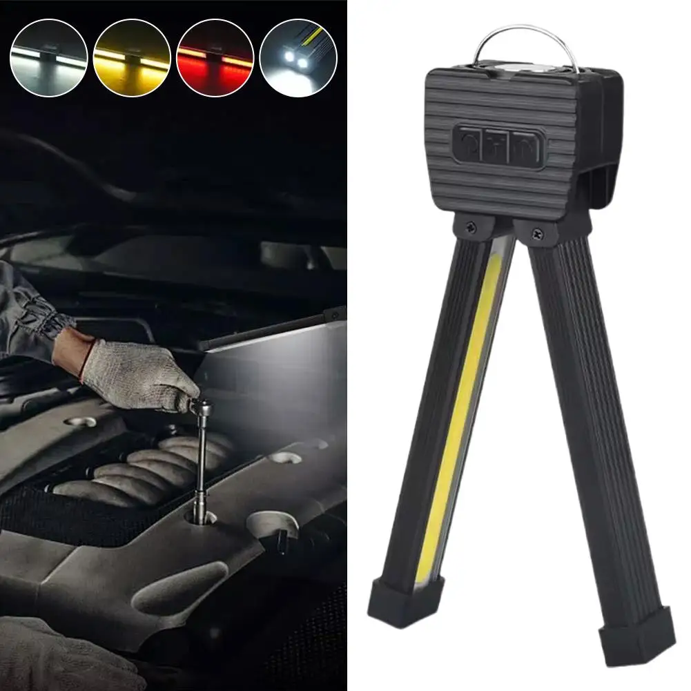 Gym Lamp For Posing,7th Gear Dimming,Portable Magnet LED Flashlight With Hook Car Accessories Hot Sale W3B7