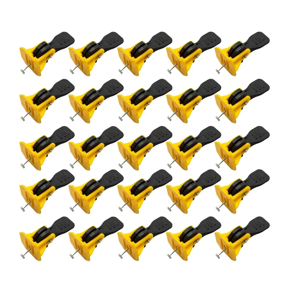 25pcs Tile Leveling Adjuster System Tile Installation Tools Positioning Artifacts For Flooring Wall Reusable Construction Tools