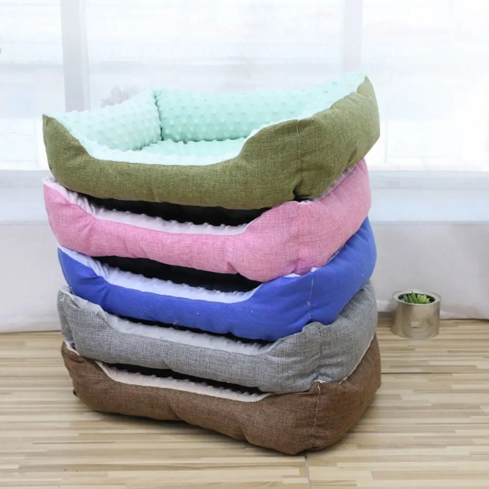 Winter Warm Dog Bed Soft Pet Sofa for Small Medium Large Cats Dogs Plush Dog Nest Mat Pet Sleeping Beds Puppy Kneel Pet Supplies