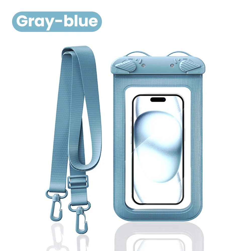 7.5 Inch Mobile Phone Waterproof Bag With Touchscreen for Swimming Diving With 8-Level Waterproofing for Mobile Phones