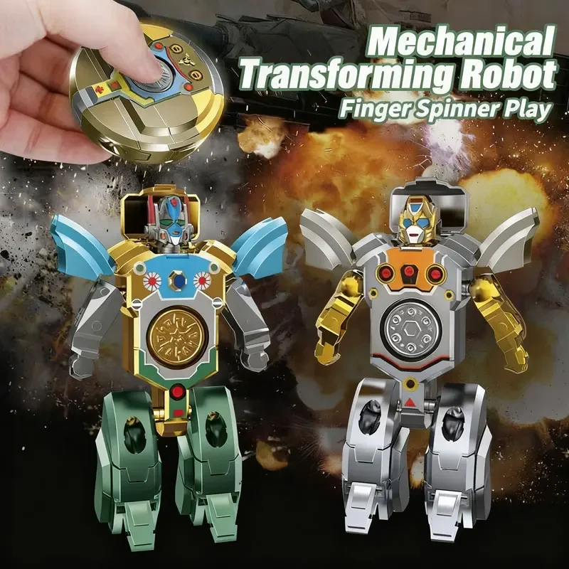 Kreative Transformation Fidget Spinner Hand Spinner Roboter Spielzeug Finger Gyro Antistress Stress Relief Sensorische Spielzeug für Kinder Geschenk