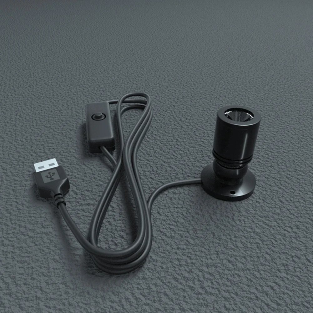USB 5V LED Spotlight 4Pcs Set for Jewelry Case Lighting Aluminum Body Dimmable Brightness and Flexible Mounting