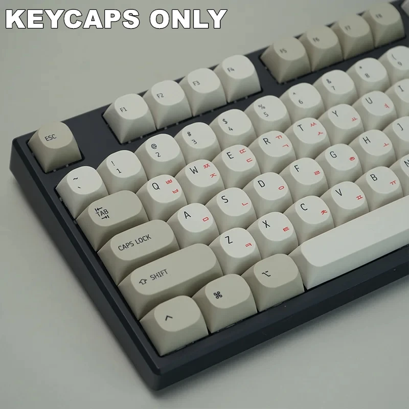 مجموعة لوحة المفاتيح الميكانيكية, Keycaps الكورية, مجموعة غطاء مصبوغ بالتصامي لمفتاح Mx cherer Gateron, مفاتيح, Retro, OG, PBT, MA