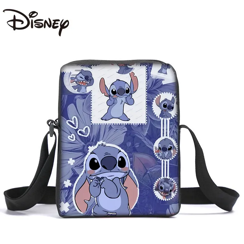 MINISO Stitch Crossbody Bag Cartoon Shoulder Bag for Primary School Students Around Cartoon Boys and Girls Slung Bag TutorialBag